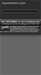 Mobile Screenshot of myelesson.com