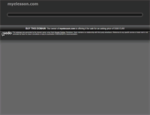 Tablet Screenshot of myelesson.com